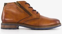 Bugatti leren heren veterschoenen cognac bruin Uitneembare zool