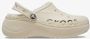 Crocs Baya Platform Lined dames klompen beige - Thumbnail 1