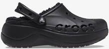 Crocs Baya Platform Lined dames klompen zwart