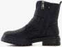 Blue Box dames biker boots met ritsen zwart - Thumbnail 3