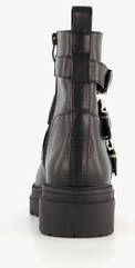 Blue Box dames biker boots zwart