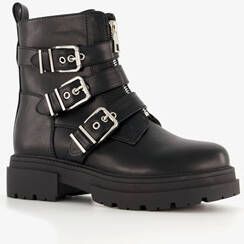 Blue Box dames biker boots zwart