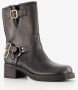 Blue Box dames biker boots zwart - Thumbnail 5