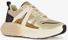 Blue Box dames dad sneakers beige goud