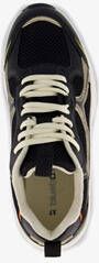 Blue Box dames dad sneakers zwart goud