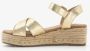 Blue Box dames espadrilles goudkleurig - Thumbnail 4