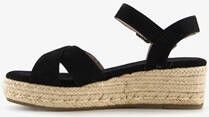 Blue Box dames espadrilles met sleehak zwart