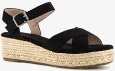 Blue Box dames espadrilles met sleehak zwart