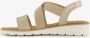 BLUE BOX dames sandalen beige goud - Thumbnail 4