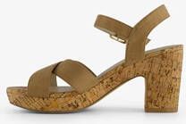 Blue Box dames sandalen met hak beige