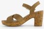 BLUE BOX dames sandalen met hak beige - Thumbnail 4