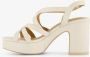 BLUE BOX dames sandalen met hak beige - Thumbnail 3