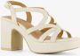 BLUE BOX dames sandalen met hak beige - Thumbnail 5