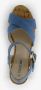 BLUE BOX dames sandalen met hak denim blauw - Thumbnail 4