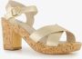 BLUE BOX dames sandalen met hak goud - Thumbnail 6