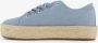 Blue Box dames sneakers met jute zool blauw - Thumbnail 3