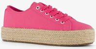 Blue Box dames sneakers met jute zool roze