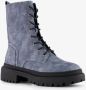 Blue Box dames veterboots denim blauw - Thumbnail 5