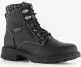 Blue Box dames veterboots zwart met gebreid detail - Thumbnail 5