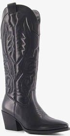 Blue Box dames western boots zwart