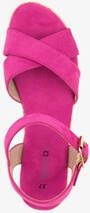 Blue Box espadrilles met sleehak fuchsia roze