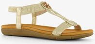 Blue Box gevlocthend dames sandalen goud