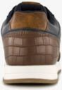 Blue Box heren sneakers blauw cognac