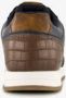 Blue Box heren sneakers blauw cognac - Thumbnail 2