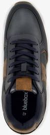 Blue Box heren sneakers blauw cognac