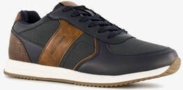 Blue Box heren sneakers blauw cognac