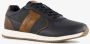 Blue Box heren sneakers blauw cognac - Thumbnail 4