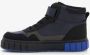 BLUE BOX hoge jongens sneakers zwart blauw Uitneembare zool - Thumbnail 3