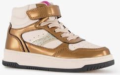 Blue Box hoge meisjes sneakers beige goud