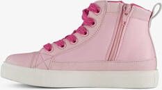 Blue Box hoge meisjes sneakers roze met pailletten