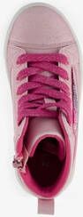 Blue Box hoge meisjes sneakers roze met pailletten