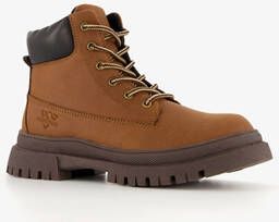 Blue Box jongens veterboots cognac bruin