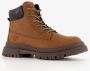 Blue Box jongens veterboots cognac bruin - Thumbnail 4