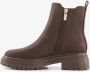 Blue Box lage dames chelsea boots bruin - Thumbnail 4