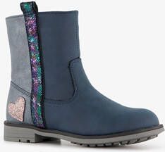 Blue Box meisjes boots met glitters blauw grijs