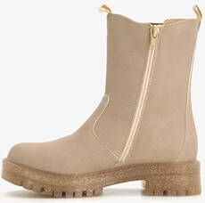 Blue Box meisjes Chelsea boots beige met glitters