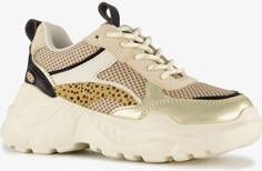 Blue Box meisjes dad sneakers beige goud