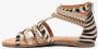 Blue Box meisjes sandalen goud zebraprint - Thumbnail 3