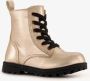 Blue Box meisjes veterboots goud - Thumbnail 4