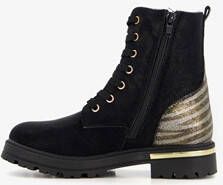 Blue Box meisjes veterboots met gouden details