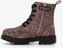 BLUE BOX metallic meisjes veterboots met stipjes Roze - Thumbnail 3