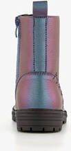 Blue Box metallic meisjes veterboots petrol