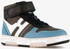 Braqeez hoge jongens sneakers blauw zwart