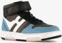 Braqeez hoge jongens sneakers blauw zwart Uitneembare zool - Thumbnail 5