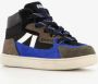 Braqeez hoge suede jongens sneakers zwart blauw Uitneembare zool - Thumbnail 4