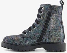 Braqeez leren meisjes boots met metallic details